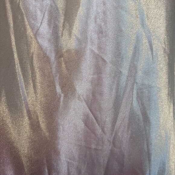 Lulus Lavish Looks Gold Satin One-Shoulder Tie-Strap Maxi Dress NWT Size Medium - Picture 7 of 10